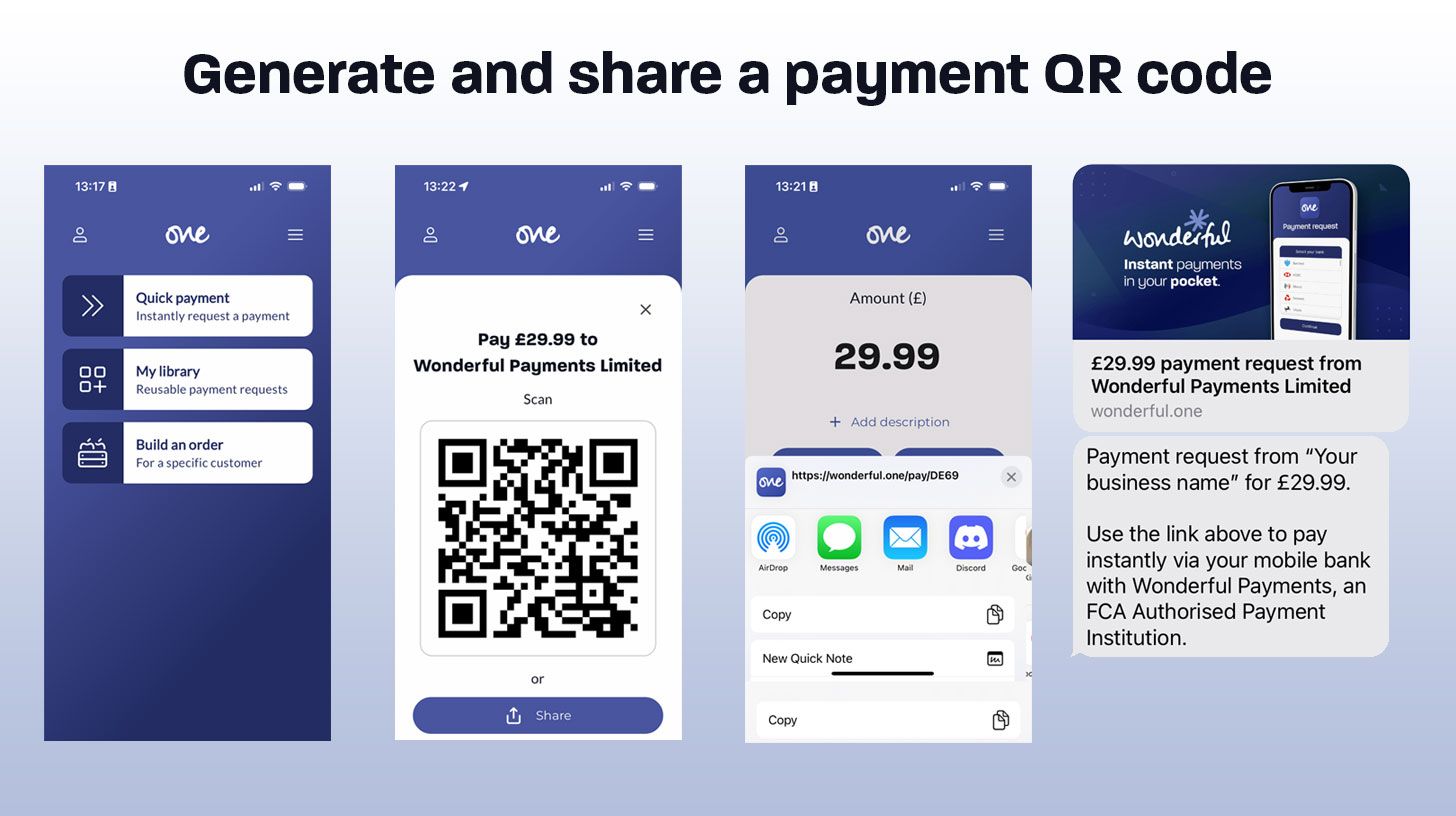 Generate a payment QR code